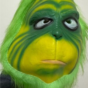 Halloween / christma Green and Yellow Grinch Mask